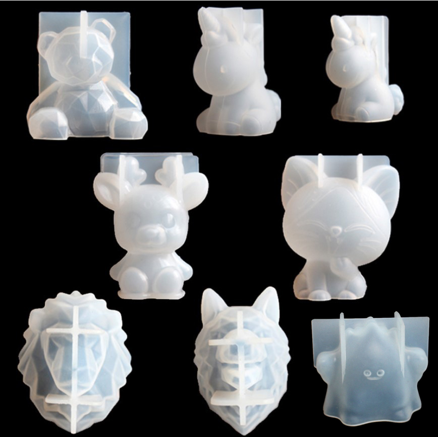 Candle Supplies Wholesale - Şeffaf Unicorn Silikon Epoksi Reçine Kalıpları