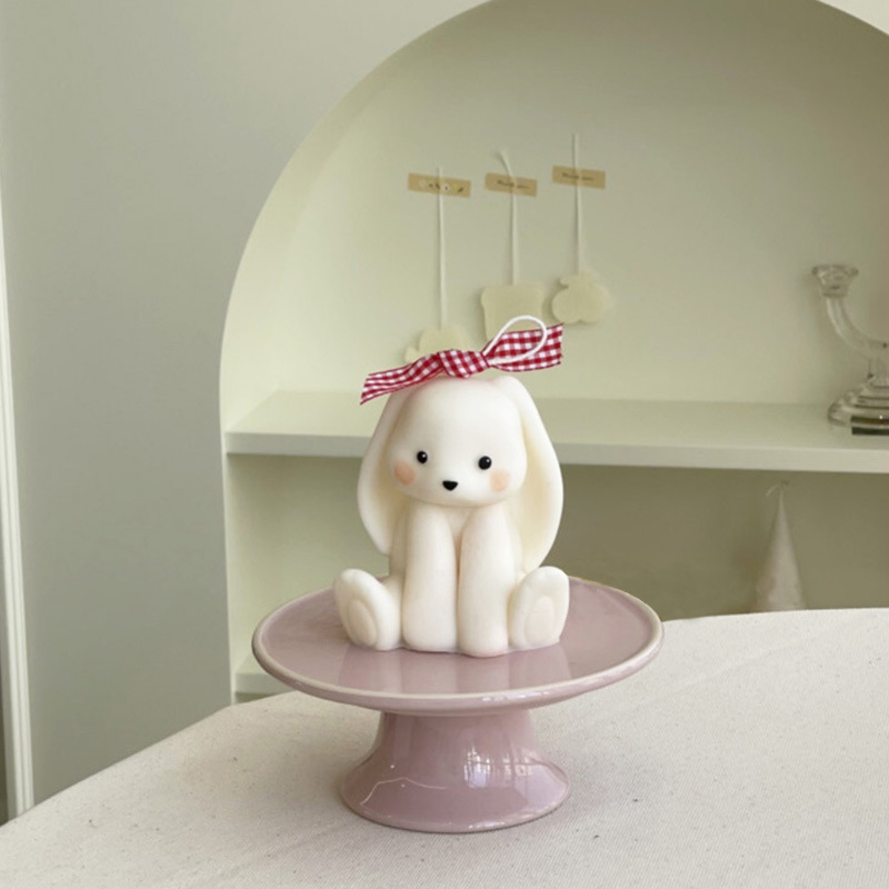 Oturan tavşan silikon mum kalı - Candle Supplies Store incelemesi ve fiyatı