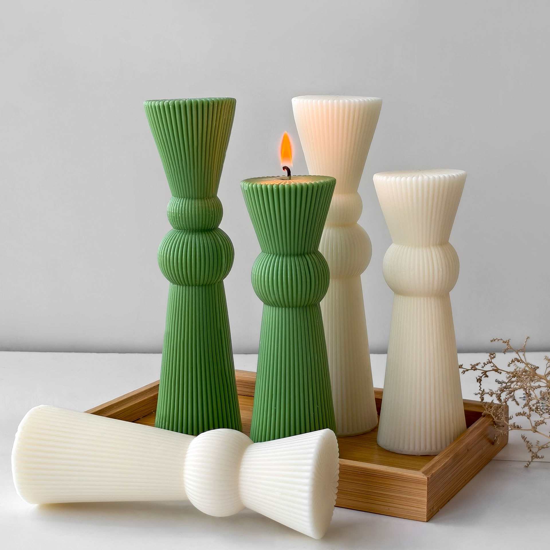 DIY Uzun Çubuk Çizgili Sütun M - Candle Supplies Store incelemesi ve fiyatı